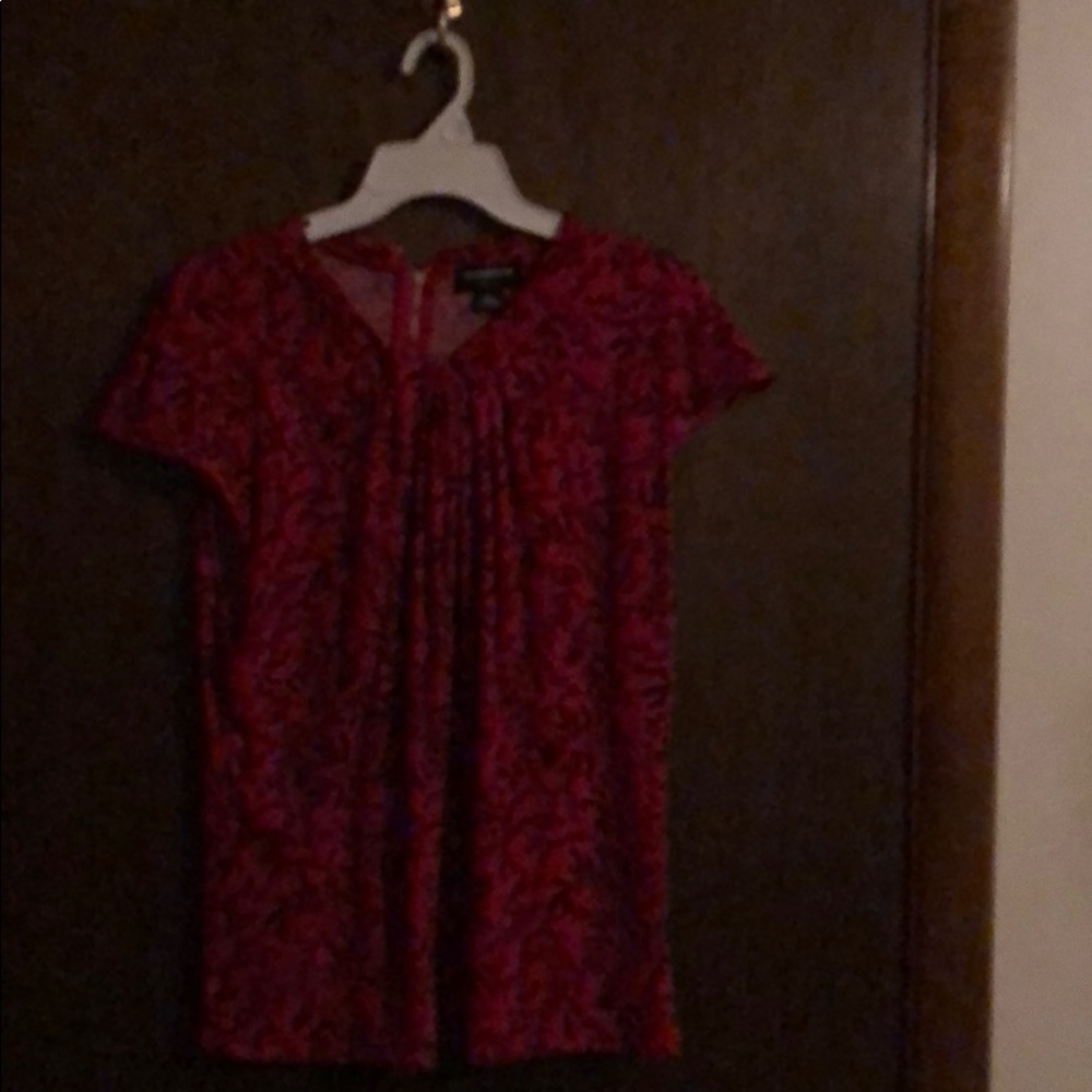 Red and black top